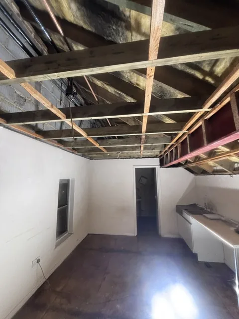 Controlled artex plasterboard strip-out in Highgate